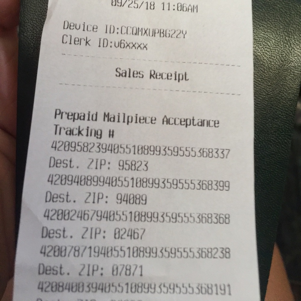 Packages In Route. Please See Track # And Zip Code - image 1